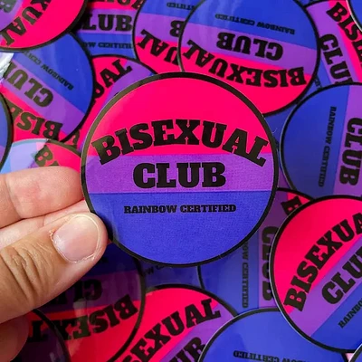 Club del Orgullo Bisexual Pegatina