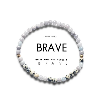 Brave morse code bracelet