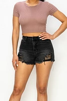 CROP TOP OPEN  WAIST TYE BACK