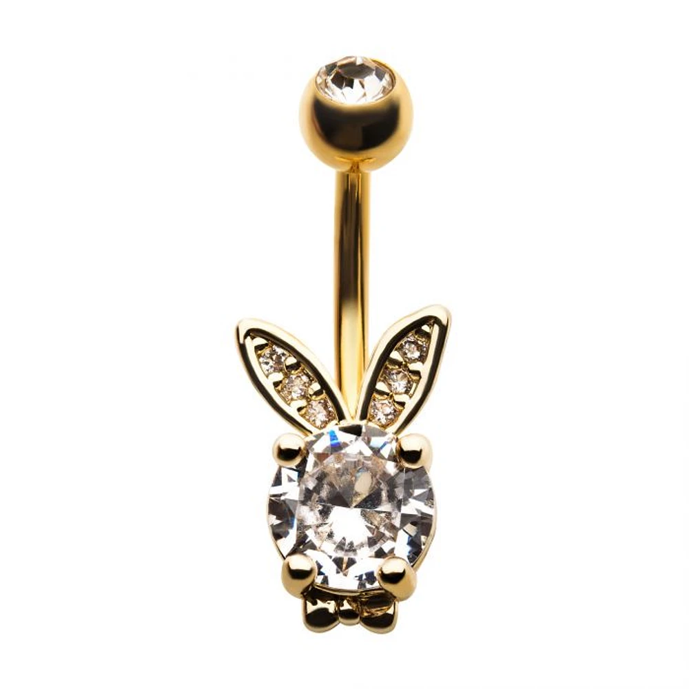 Bunny Prong Gem Navel