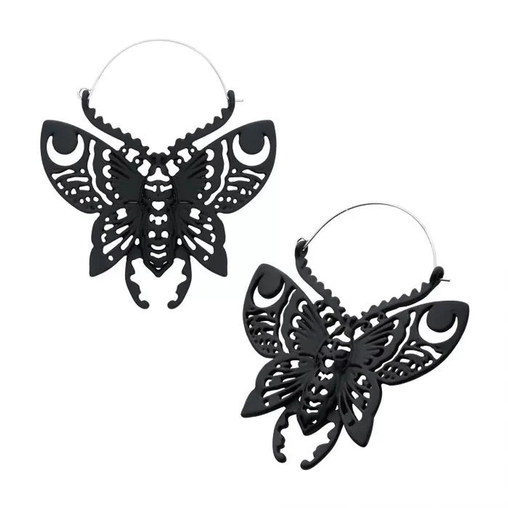 Perchas para enchufes de mariposa con acabado en negro mate