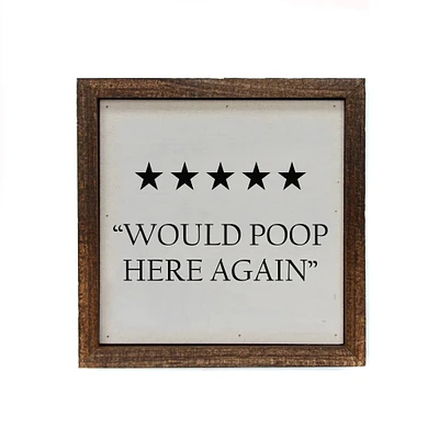 WILL POOP HERE AGAIN