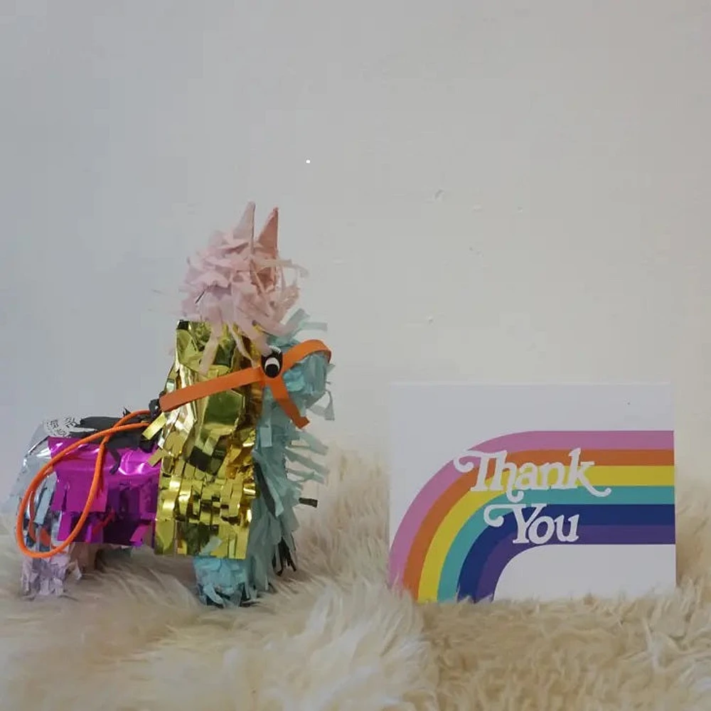 Rainbow Thank You Card