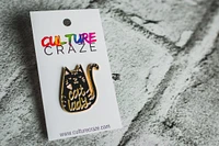 PIN NOIR DAME CHAT