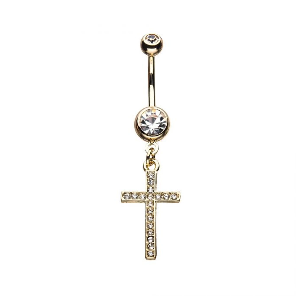 Cross Jewelled Dangle