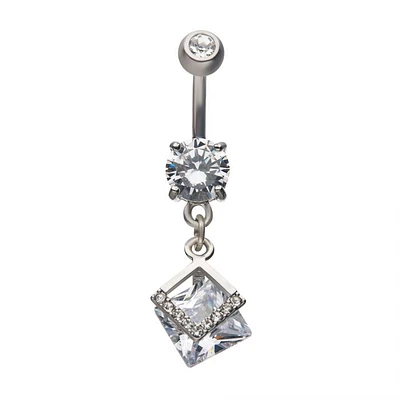 Diamond Shape Jewel Dangle