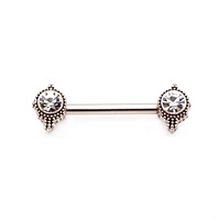 Dots Framing Jewels Nipple Bar