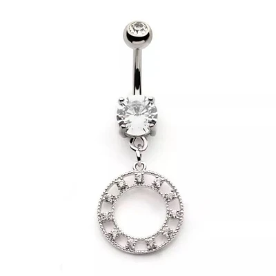 Double Beaded Circle Prong Gems