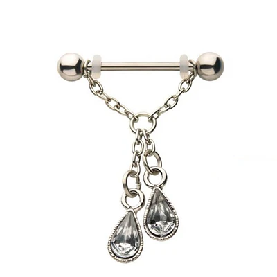 Double Teardrop Chain Nipple