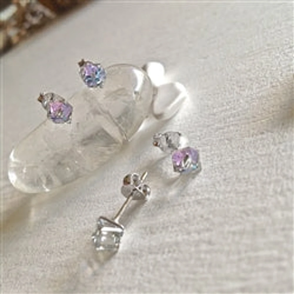 Chenoo Swarovski Dusk Coloured Crystal Earrings