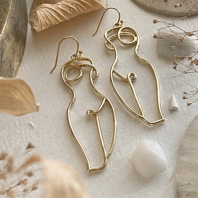 Beauvoir Feminine Body Shape Drop Earrings