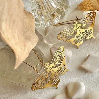 Swallowtail Raw Brass Butterfly