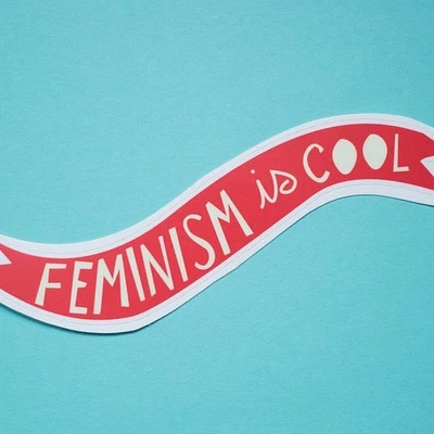 FEMINISM IS COOL VINYL STICKER