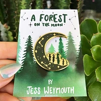 Forest On Moon Enamel Pin