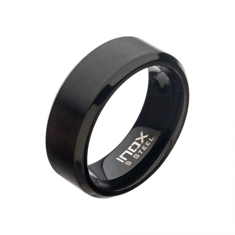 Matte Black Beveled 8mm Size