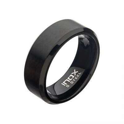 Matte Black Beveled 8mm Size