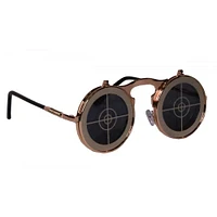 STEAMPUNK BULLSEYE GLASSES GOLD