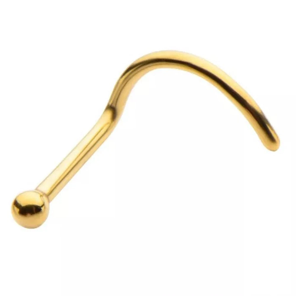 20g Gold PVD With 1.5mm Ball Nose Screw