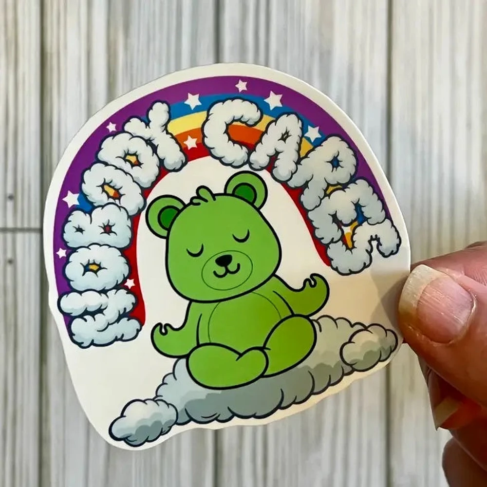 Nobody Cares Bear Sticker