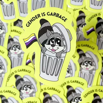 Gender Is Garbage NB Sticker