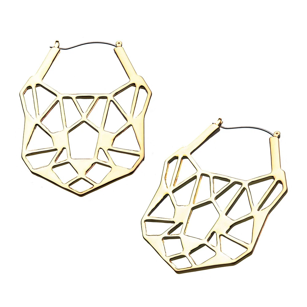 GOLD PANTHER CUTOUT PLUG HOOP