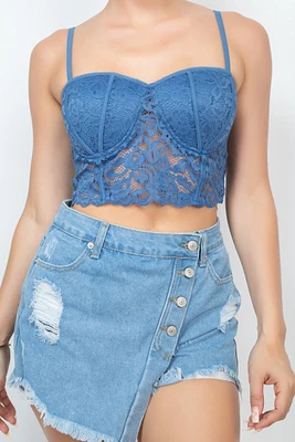 TOP BRALETTE DE ENCAJE