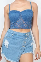 TOP BRALETTE DE ENCAJE