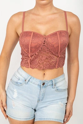 TOP BRALETTE DE ENCAJE