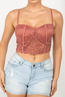 TOP BRALETTE DE ENCAJE