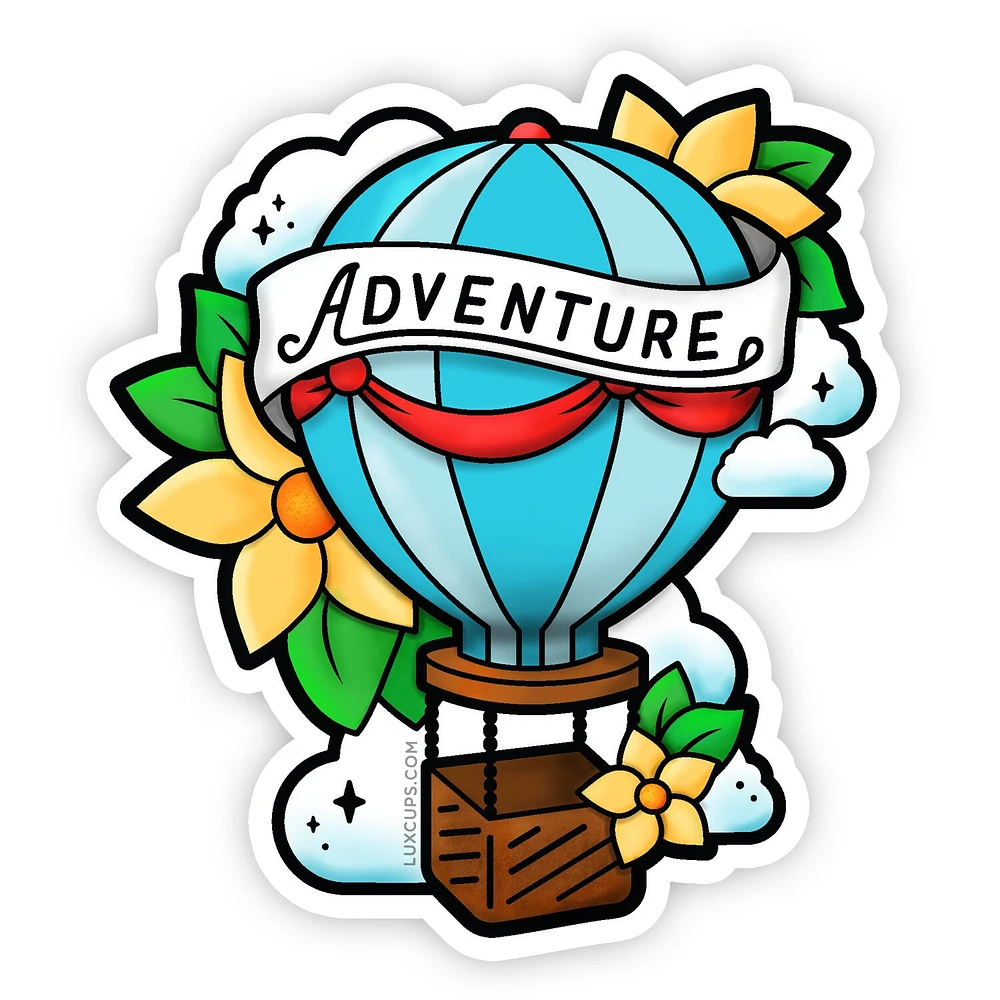 Hot Air Balloon Sticker