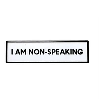 I Am Non Speaking Communication Pin