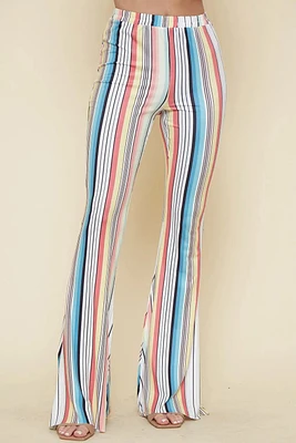 Multi Stripe Bell Bottom