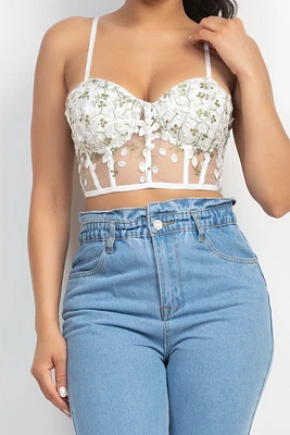 BUSTIER BORDADO W DEshuesado