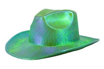 Sombrero metálico verde agua