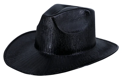 Metallic Black Hat