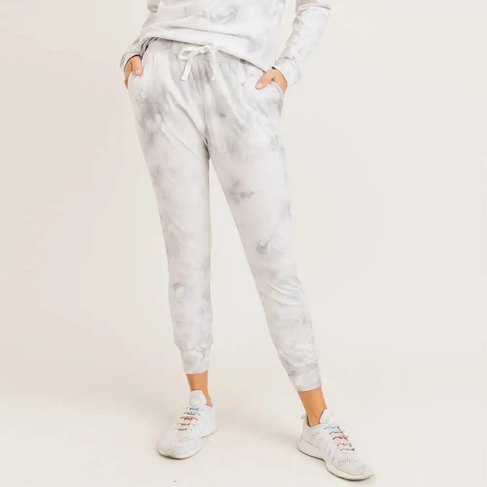 JOGGERS SKINNY TIE DYE MOON DUST