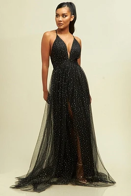 Disco Mesh Maxi Dress