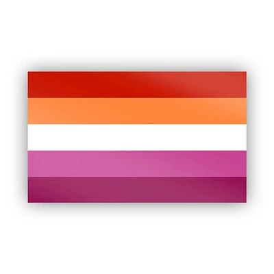 Lesbian Pride Sticker 3.3" X 2"