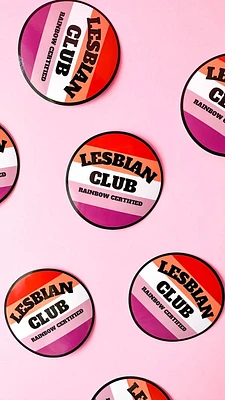 Club de lesbianas Pegatina