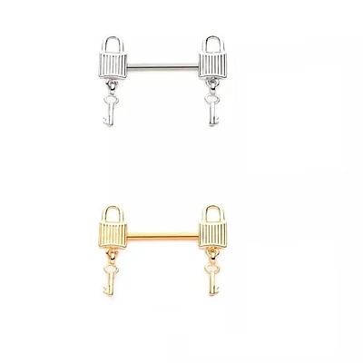 Locks Wtith Key Dangle Nipple Bar