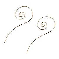 LONG SPIRAL EARRING