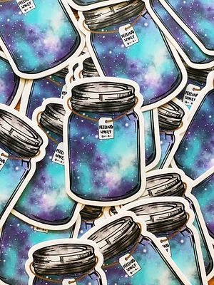 Mason Jar Vinyl Sticker