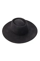 WIDE FLAT BRIM PORK PIE HAT