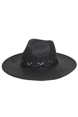 X WEAVE PATTERN FEDORA