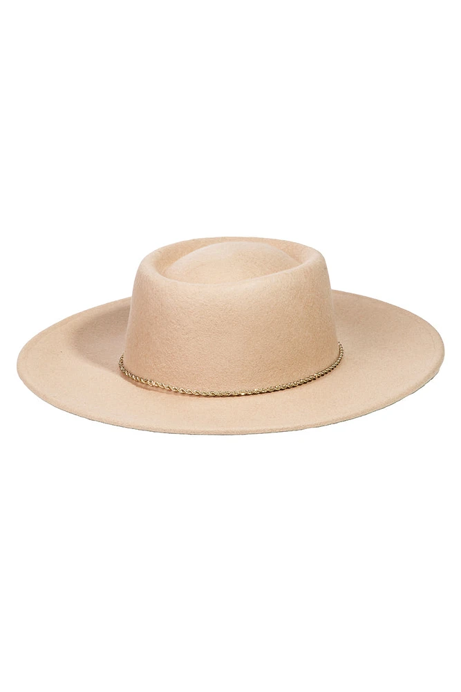 ROPE CHAIN PORK PIE HAT