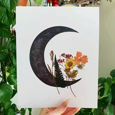 Estampado de flores de luna