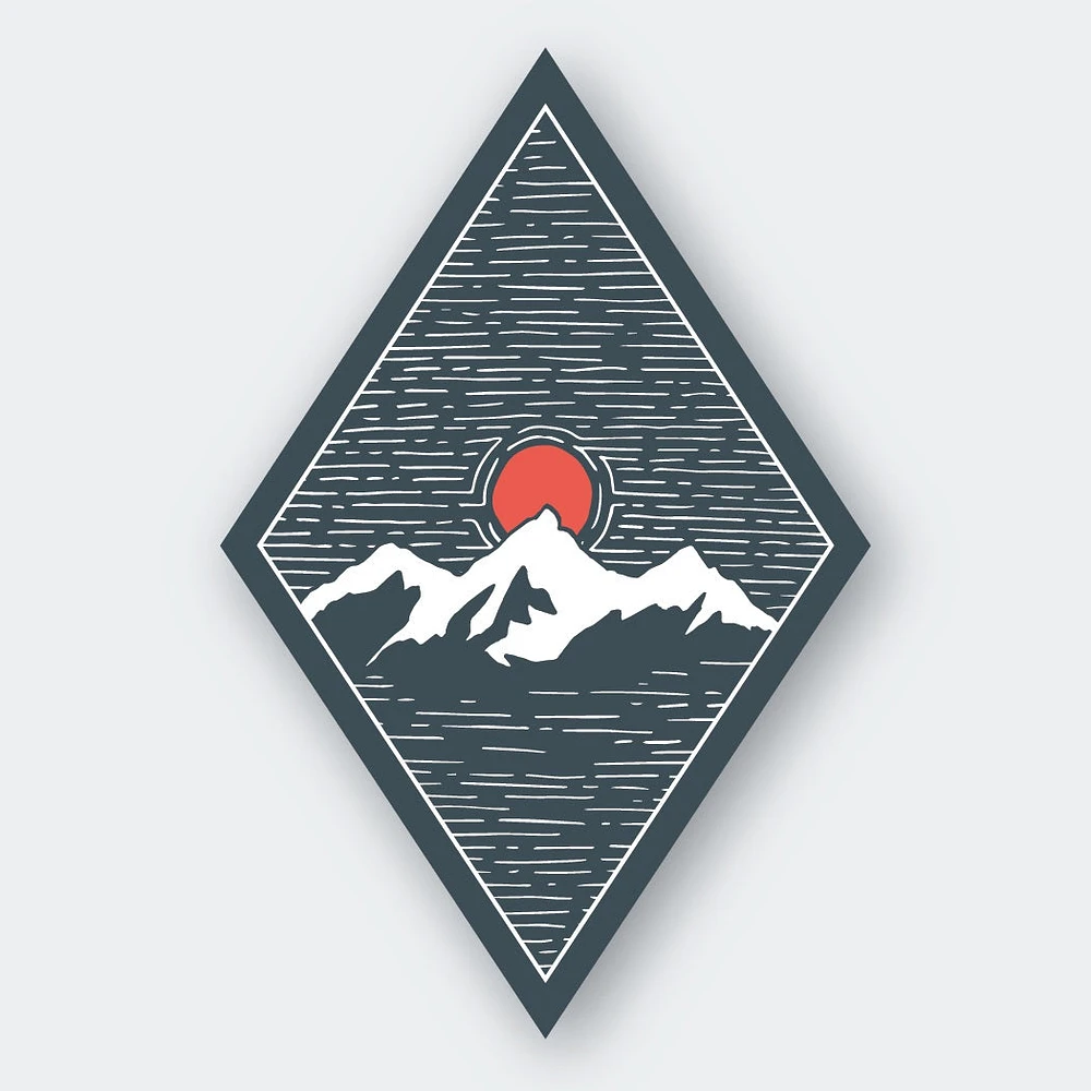 Mountainscape Sticker 2.97" X 4.5"