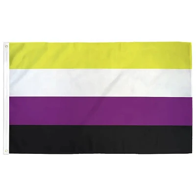 Bandera del Orgullo No Binario 2ft x 3ft