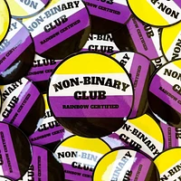 Non Binary Pride Club Sticker