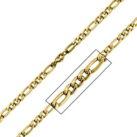 Figaro Gold Chain 6mm 22"